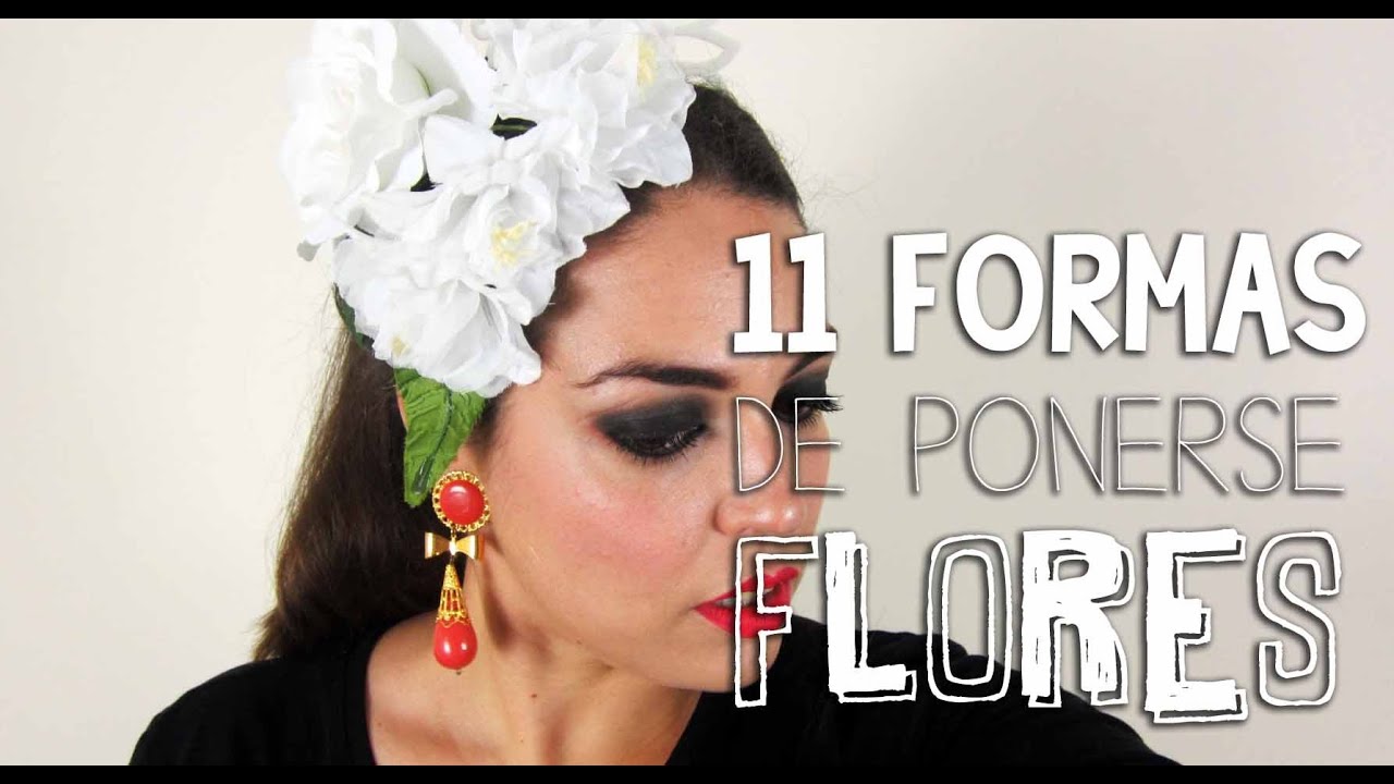 11 formas de ponerse las flores de flamenca Pretty
