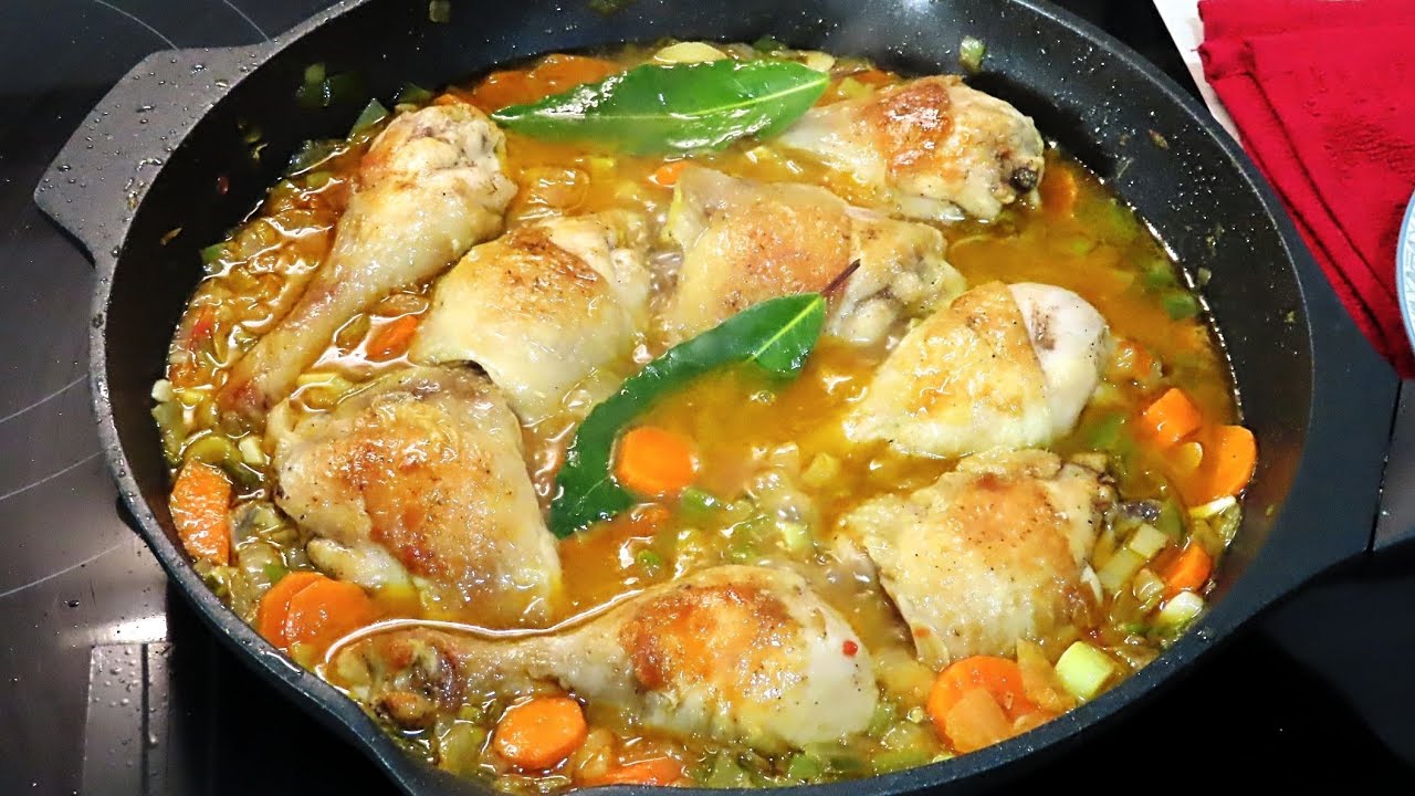 Pollo en salsa Receta facil rapida y riquisima SIN HORNO