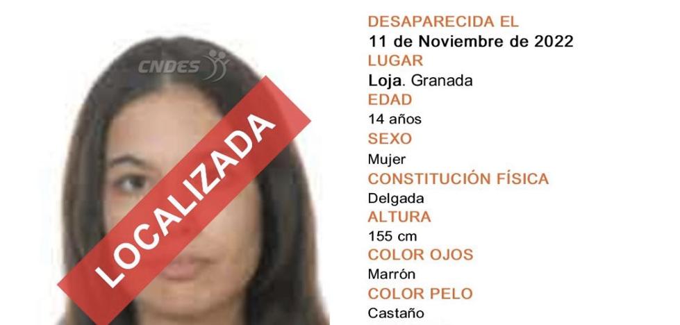 1670929214 Desaparecida en Granada Localizada la menor desaparecida hace un mes