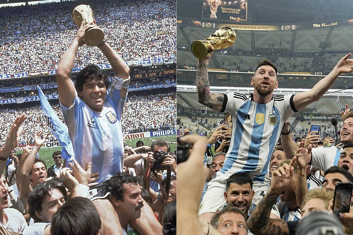 Mundial 2022 Qatar Leo Messi reedita la icnica imagen de