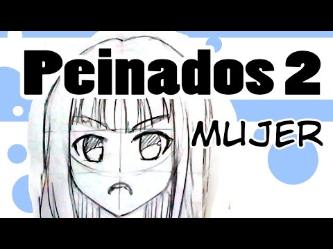 Como dibujar Manga Peinados Flequillo recto Mujer