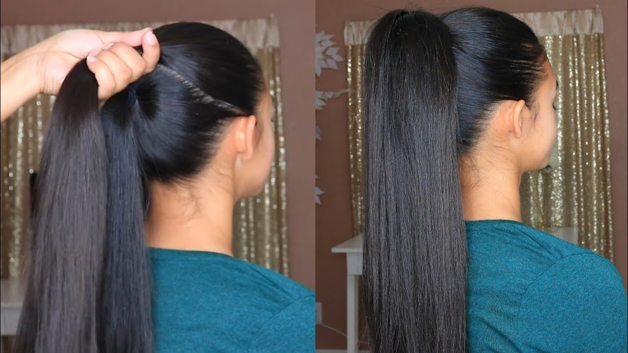 NEW HIGH PONYTAIL HAIRSTYLE FOR SCHOOL COLLEGE WORK PROM