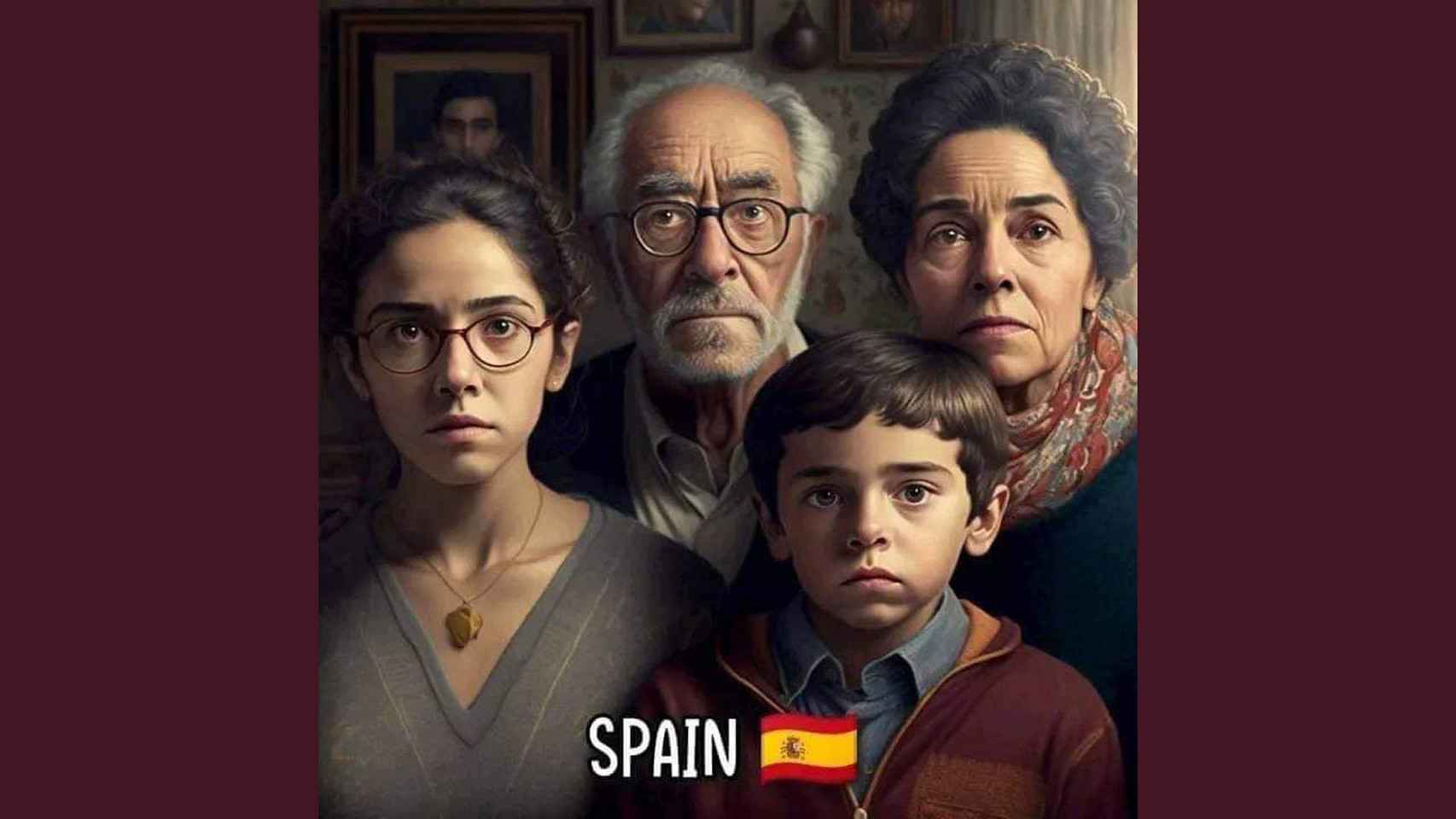 Familia española según una IA.