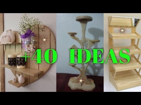 40 Ideas de madera que puedes hacer para vender y