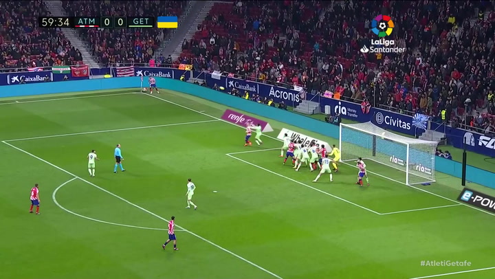 Atltico de Madrid ngel Correa marca el primer gol de