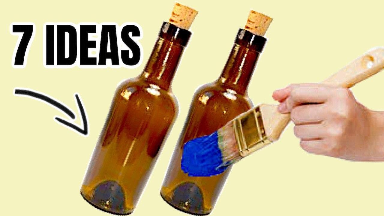 Botellas de Vidrio Decoradas 7 IDEAS INCREIBLES Y FACILES