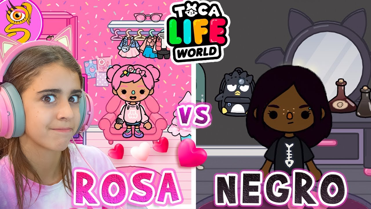 NEGRO vs ROSA en TOCA LIFE WORLD