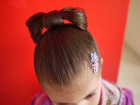 Peinado de mono facil para ninas Easy hairstyle bow