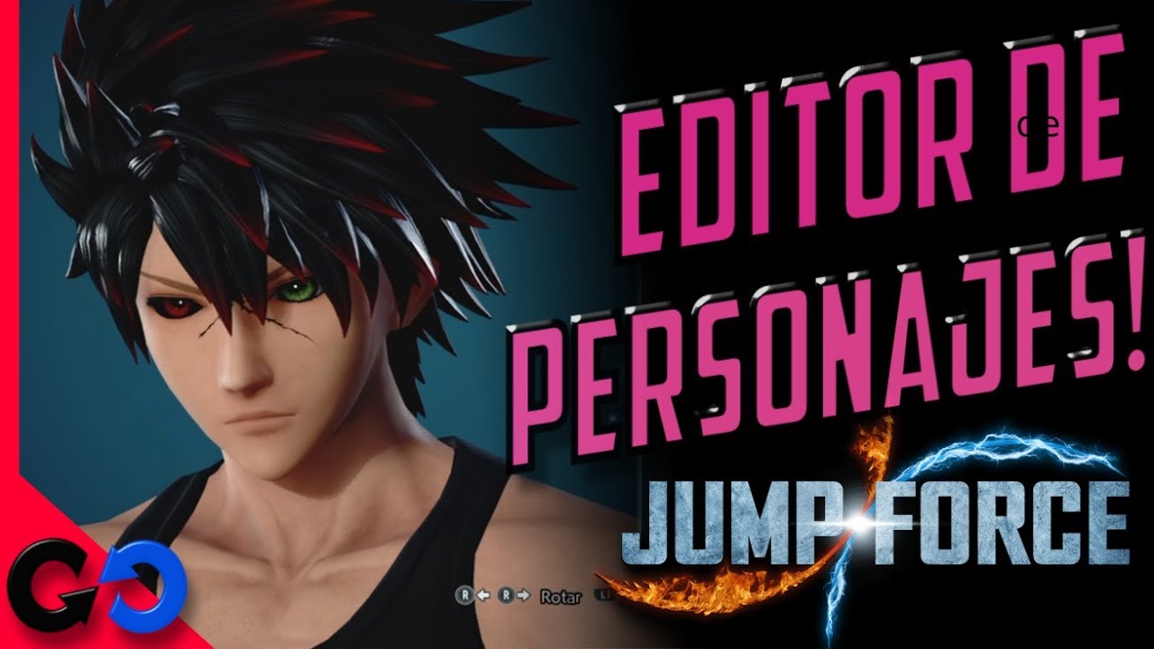 Jump Force Editor de Personajes Hombre y Mujer Peinados