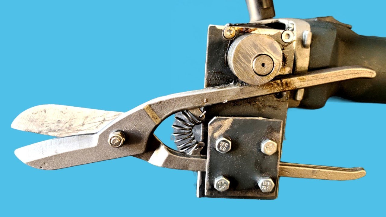 DIY Sheet Metal Cutting Tool Angle Grinder Attachment Herramienta