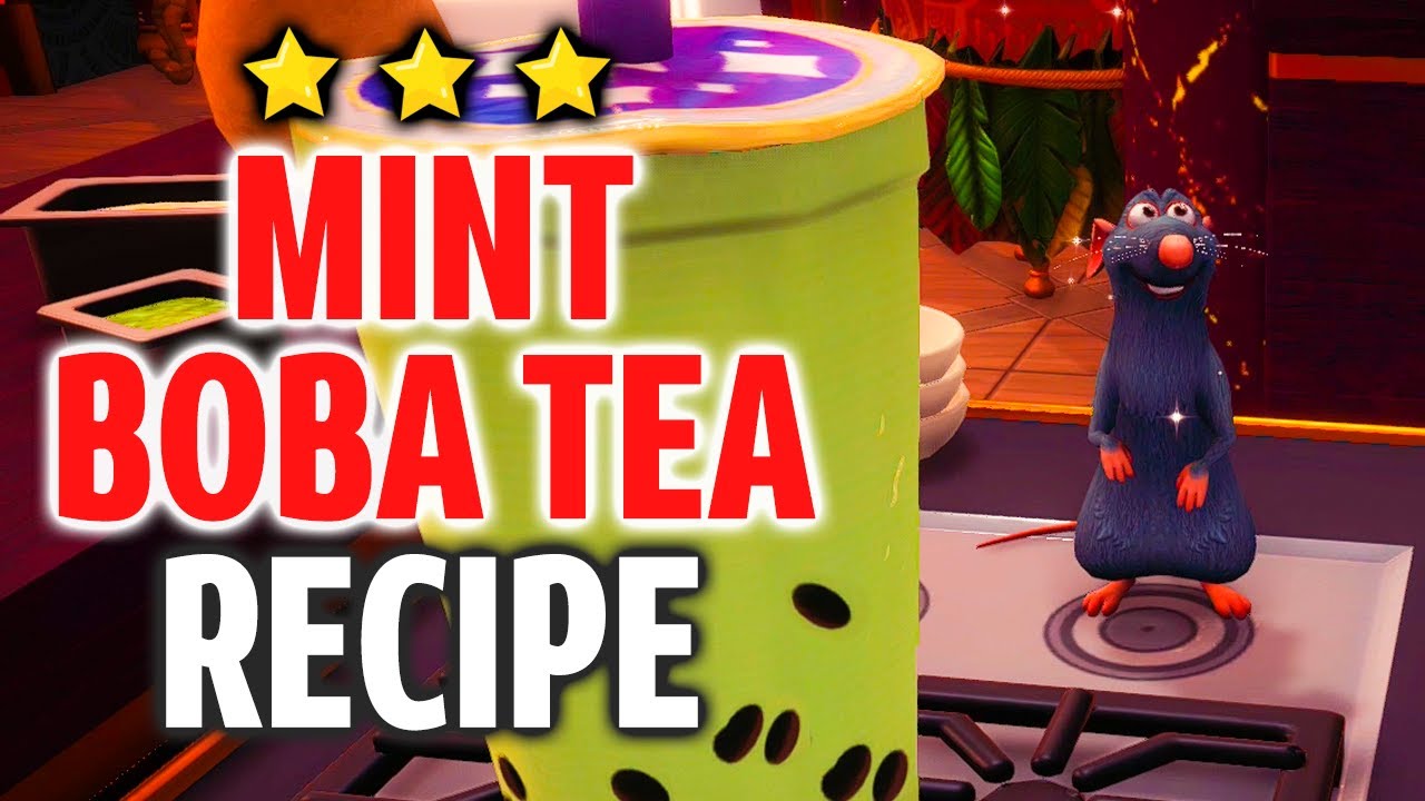 How to Make Mint Boba Tea Recipe Disney Dreamlight