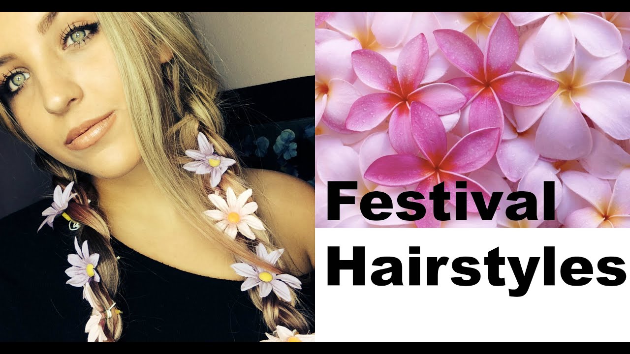 Festival Hairstyles Flowers Ribbons amp More