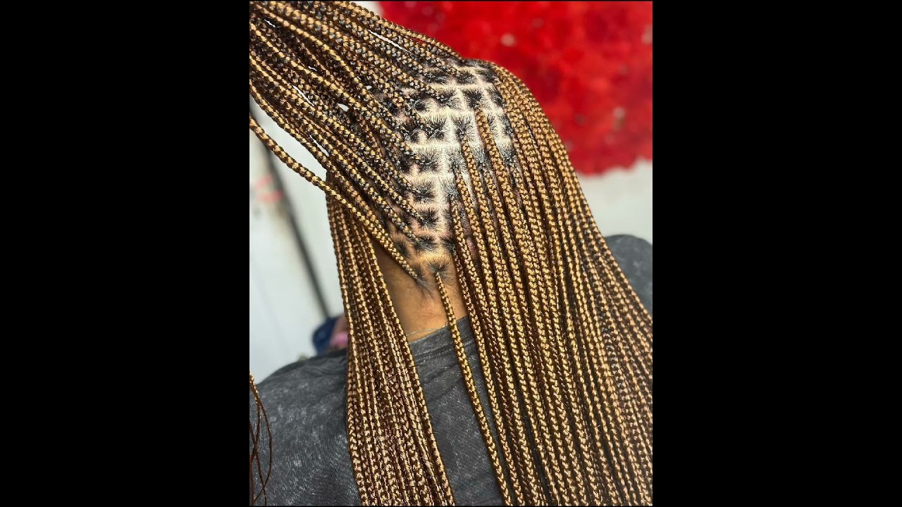Small/size knotless braids #shortsvideo #subscribe