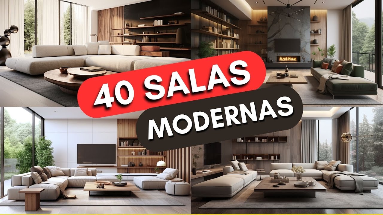 40 diseños e ideas para salas modernas 2024