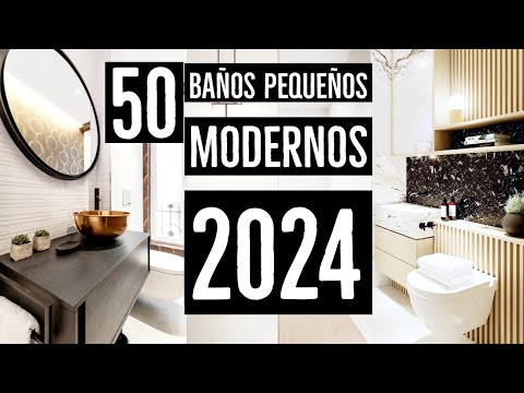 50 BAÑOS MODERNOS PEQUEÑOS 2024 TENDENCIAS | DECORACION Y DISEÑO