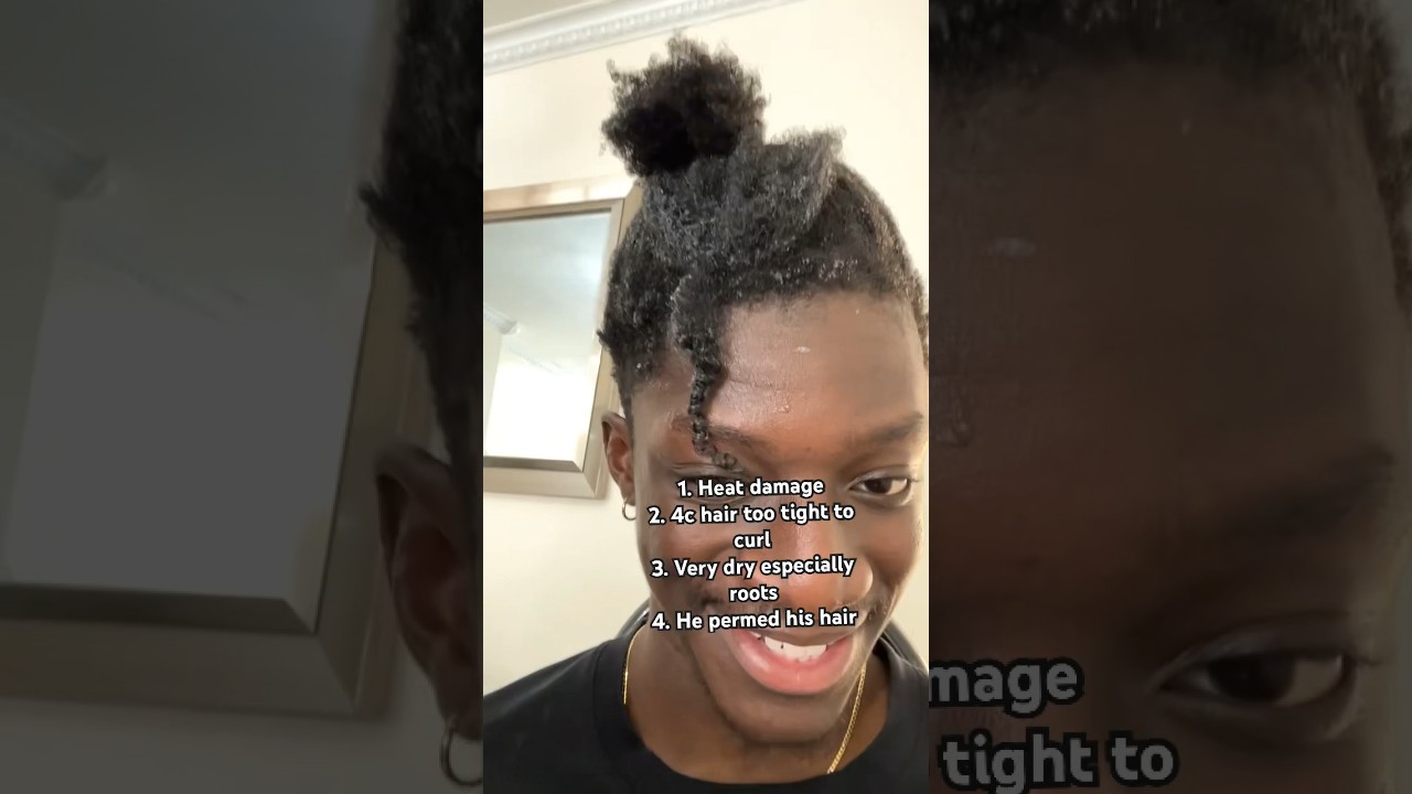 Based on this video what’s going on with his hair?