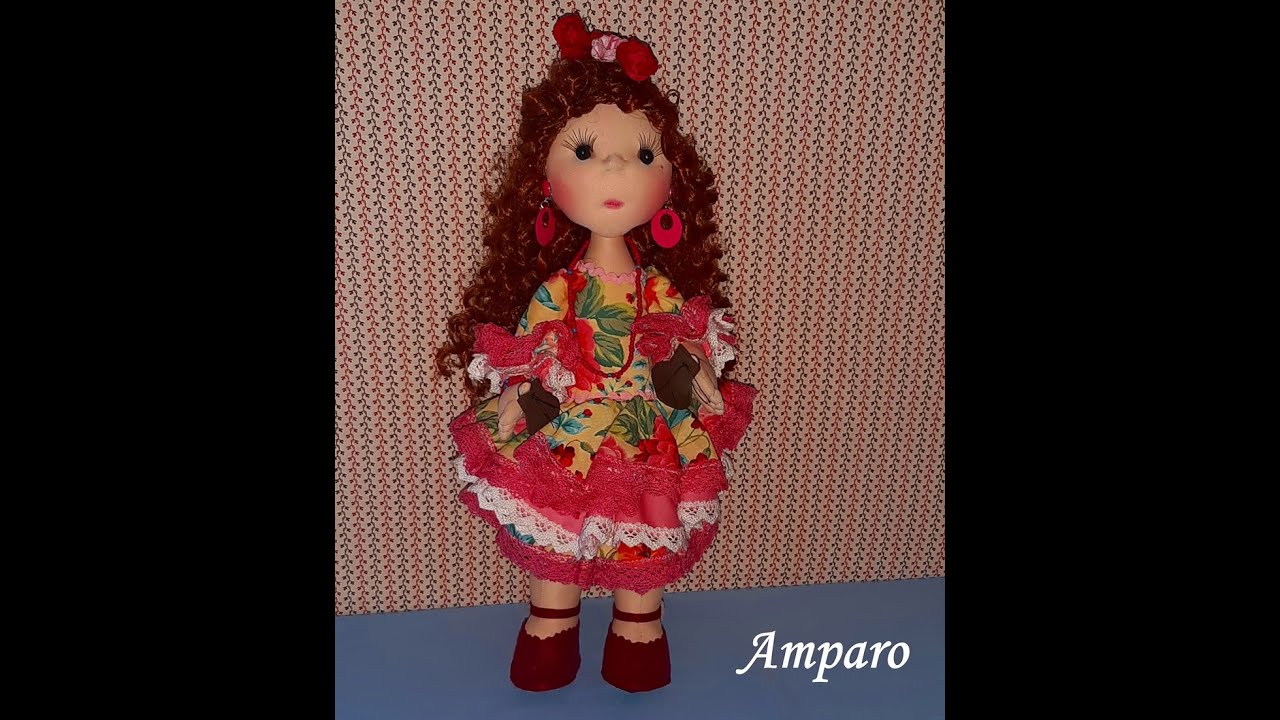 Peinar a la muñeca Flamenca Amalia y Colocamos la cabeza