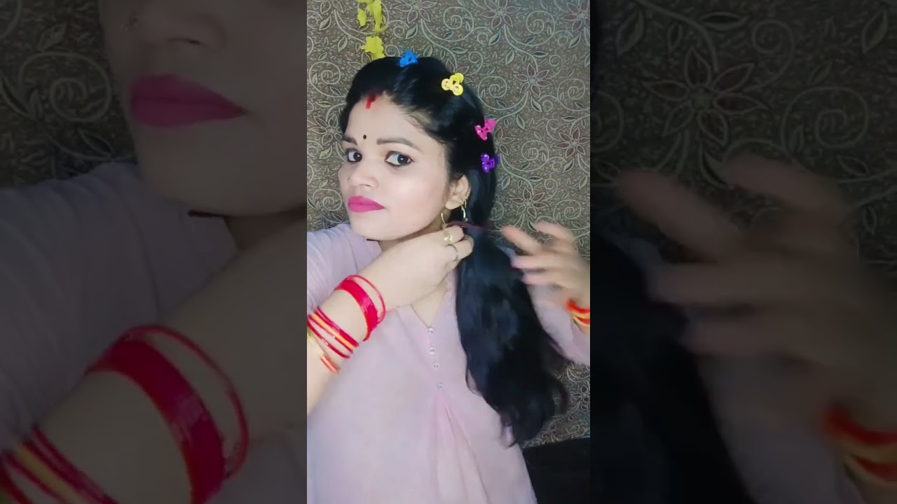 Simple hairstyle for home 🌸💯#hairstyle #shortvideo #trendingvideo