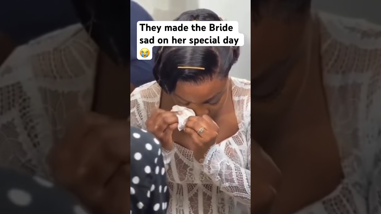 They shouldn’t have done this to the bride 😭 she