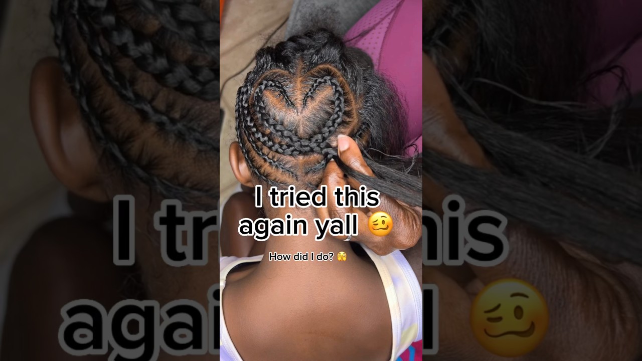ðŸ¤¯ #cutehairstyle #braidseason #toddlerhairstyle #cutebaby #hair #blackgirlhairstyles #kids #braids