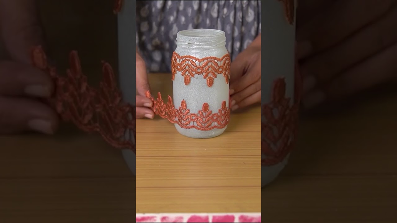 DIY Lantern using Jar for Diwali ￼#diy #homedecor #diwalidecoration