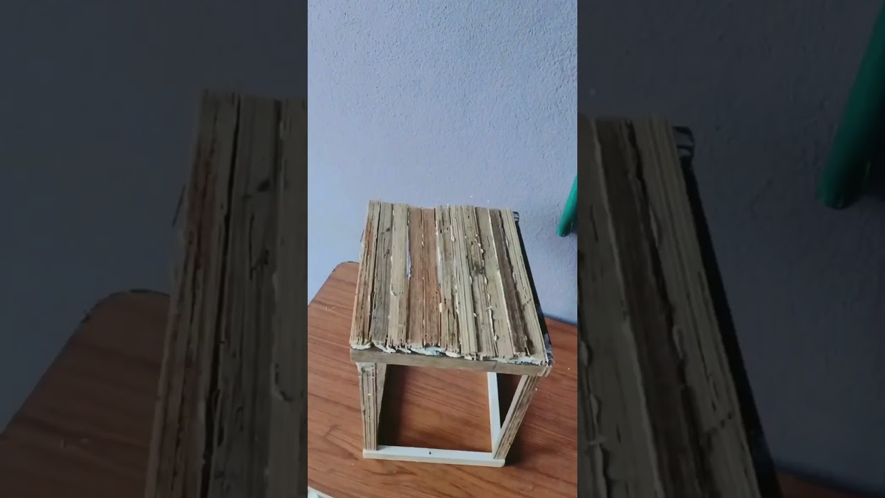 DIY wood planter stand / simple wooden garden stand /