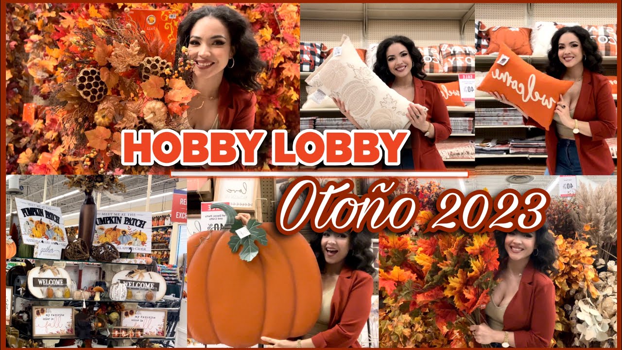Decoración Otoño 2023 🍂 De compras en HOBBY LOBBY 🍂
