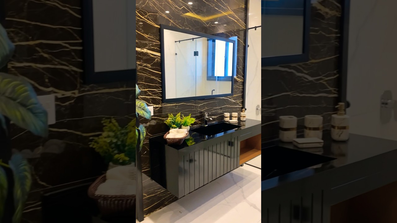 Modern Washroom Designe #bungalow #interiordesign #dhahouse #interior #modernarchitecture