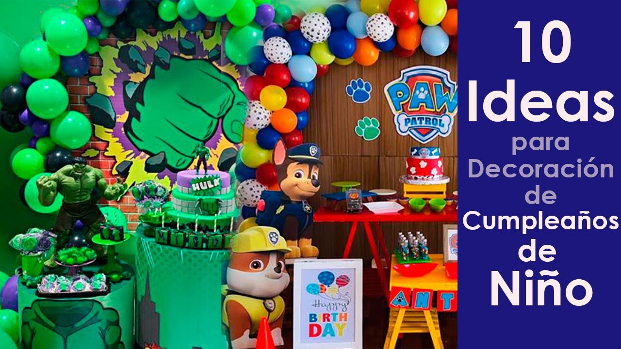 10 ideas de decoracion para cumpleaños de niño