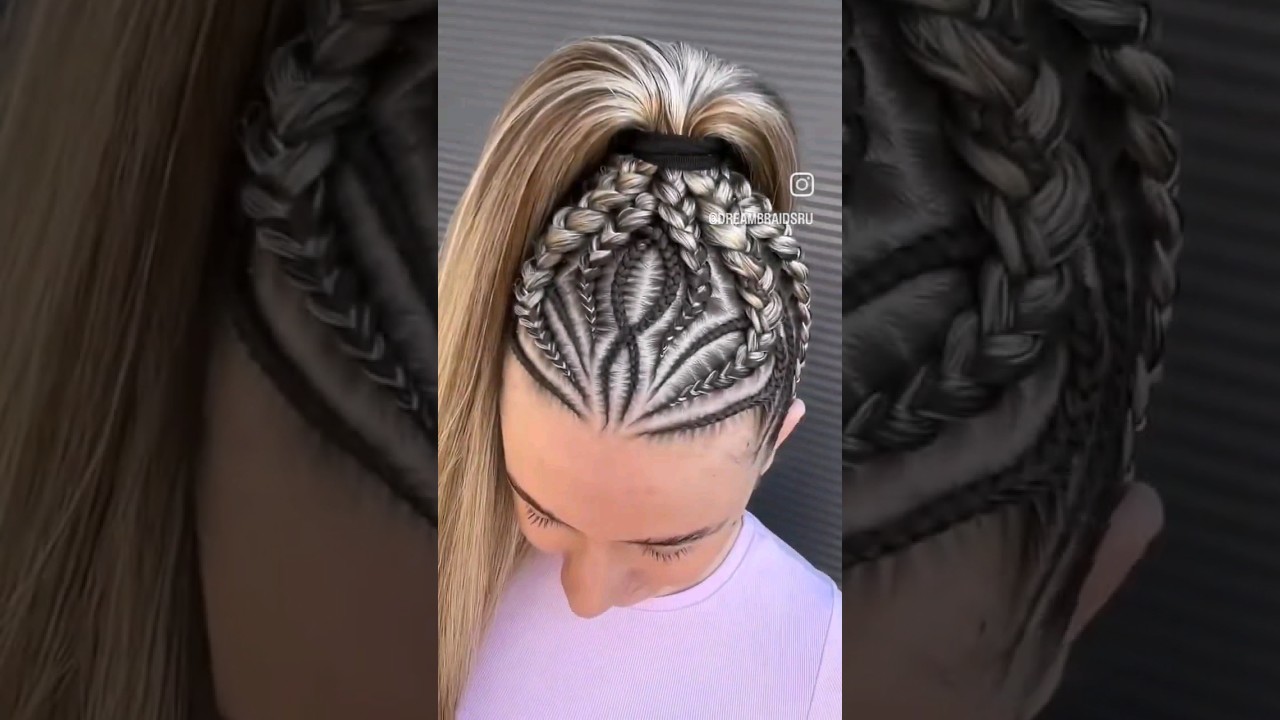 Beautiful ponytail cornrowsðŸ’«ðŸ¤©