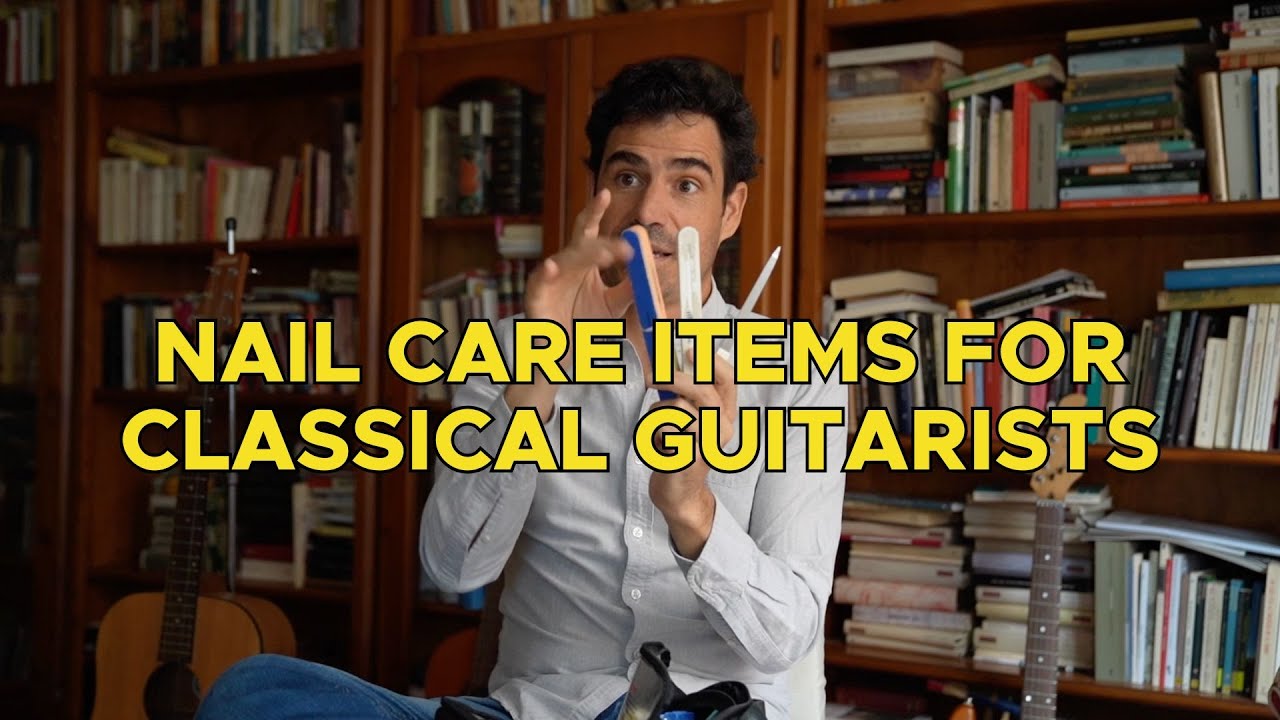 Guitarist Nail Care Items Cuidado de uñas de un