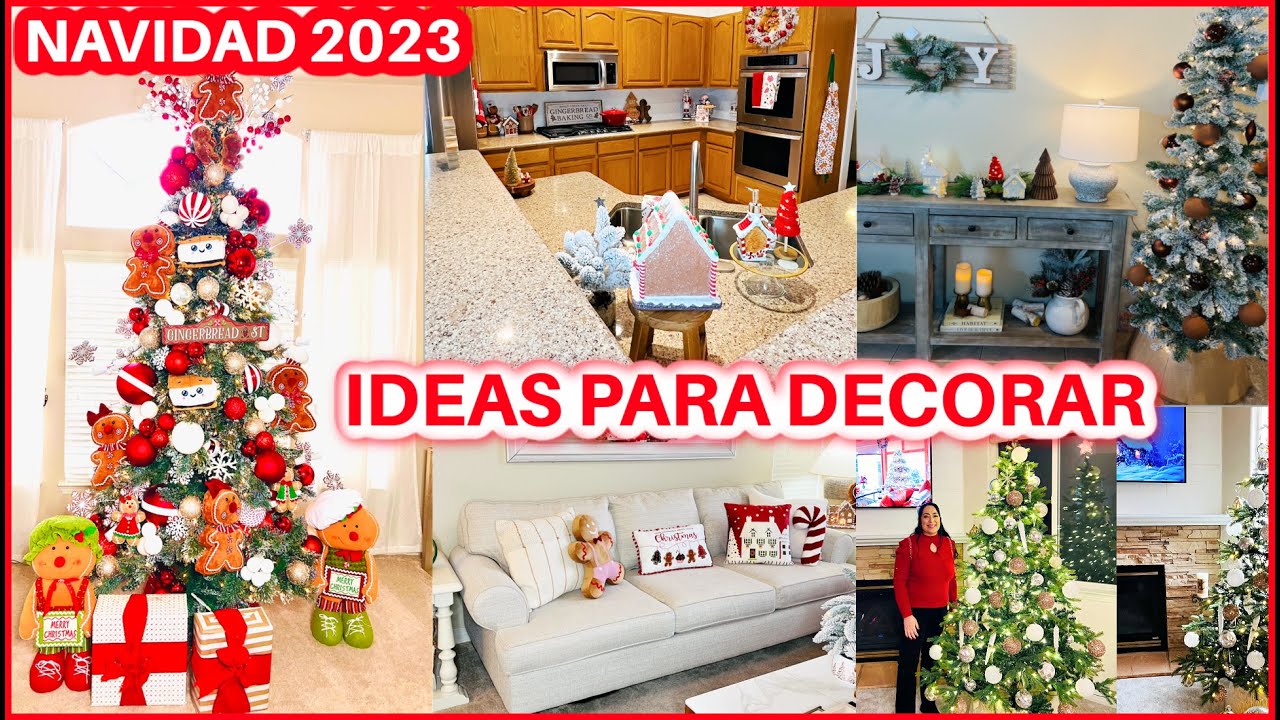 NAVIDAD 2023 IDEAS PARA DECORAR COCINA, SALA, COMEDOR, SALA TV,