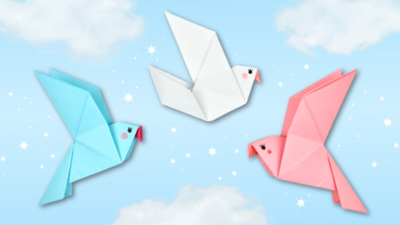 Paloma de Origami / Pájaro de Origami