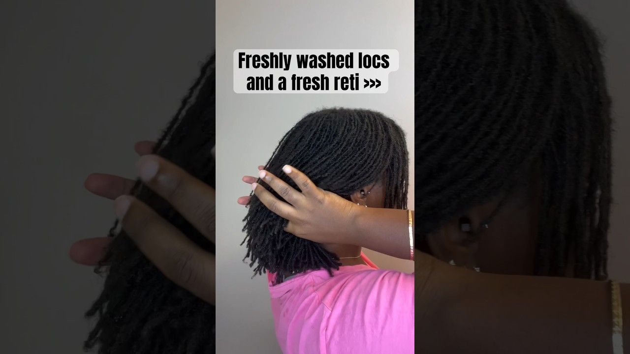 ✨freshly washed locs and a fresh reti/retwist just hits different